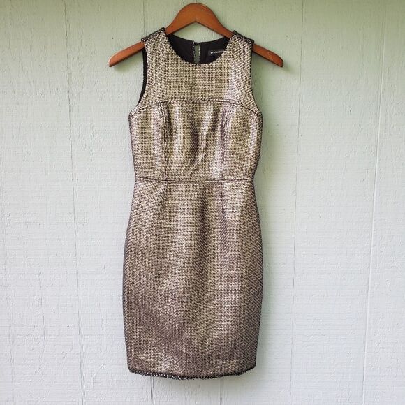 Banana Republic Dresses & Skirts - Banana Republic Metallic Knit Tweed Dress Career 0